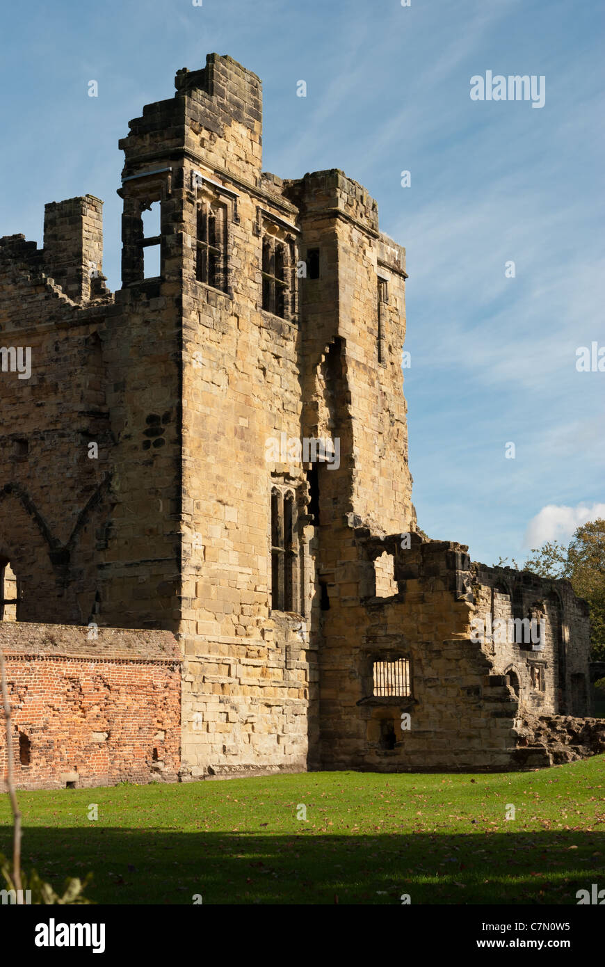 Une partie de la demeure d'Ashby Castle en Ashby De La Zouch dans Leicestershire Banque D'Images