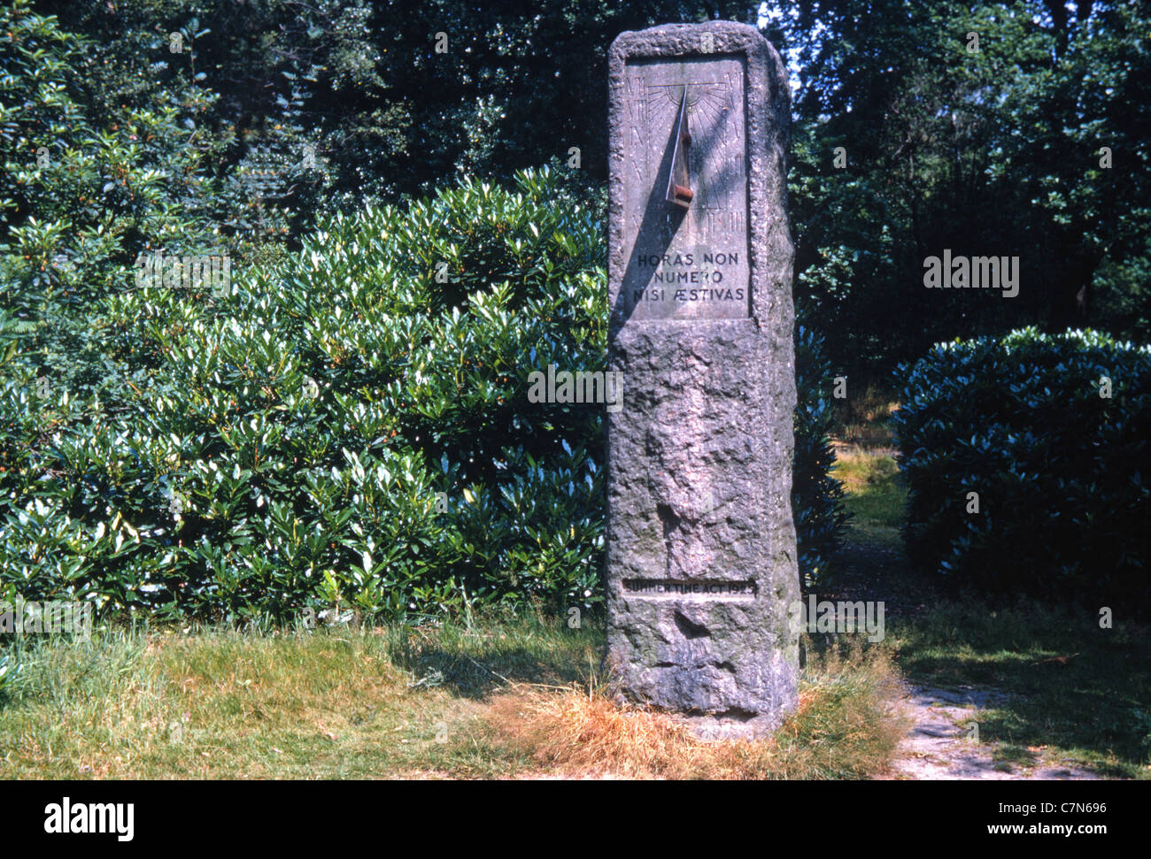 Willett memorial stone, Petts Wood, Kent, UK Banque D'Images