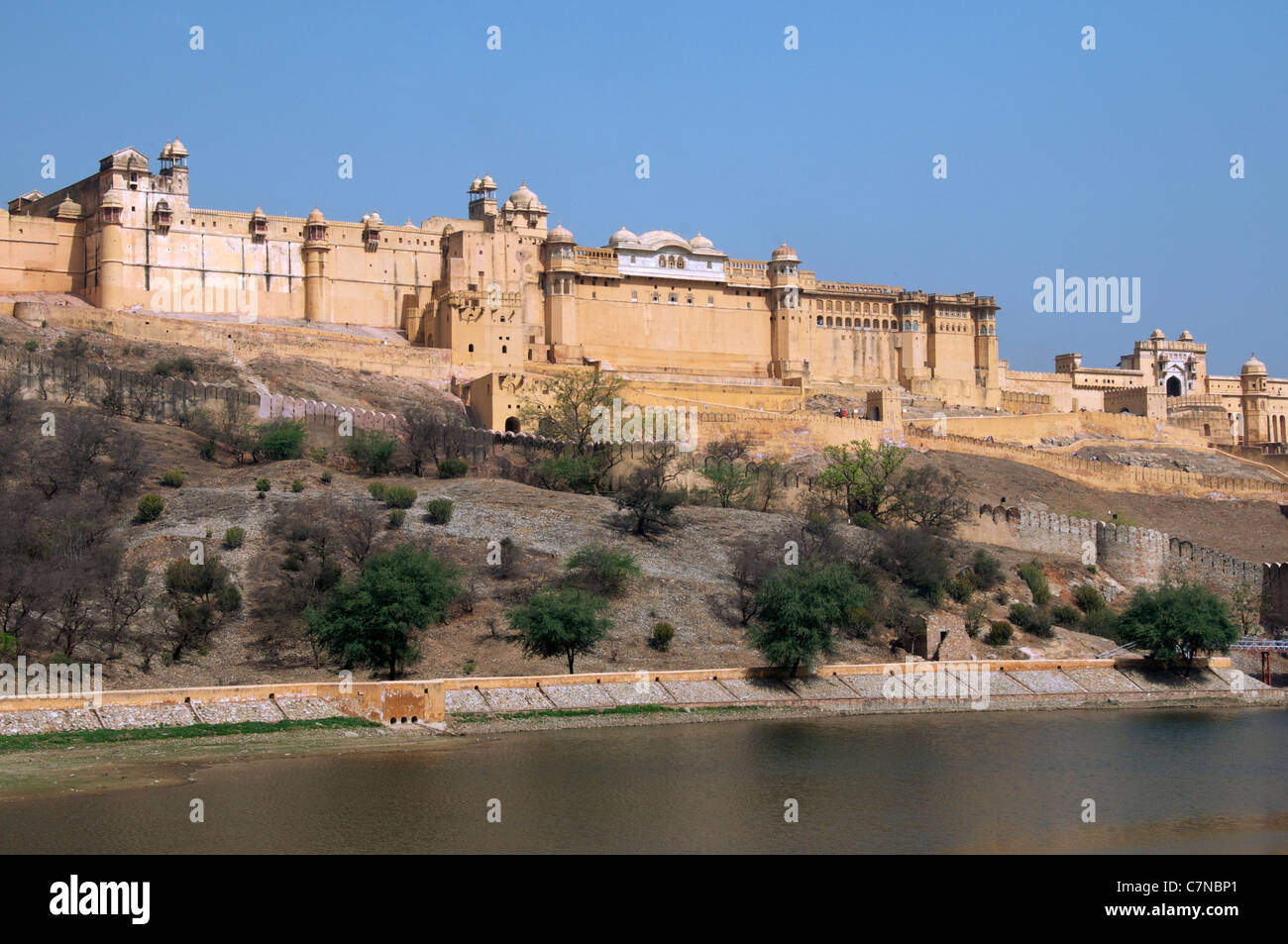 Vue panoramique Amber Palace Le Rajasthan en Inde Banque D'Images