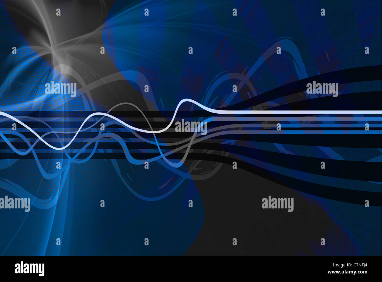 Abstract vintage à la mise en page avec des lignes ondulées. Banque D'Images