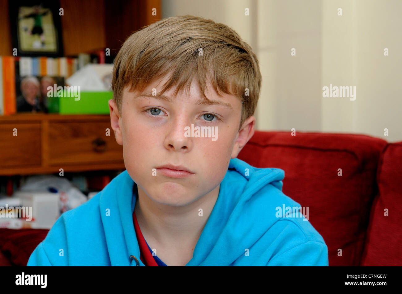 Portrait De Garcon De 13 Ans Photo Stock Alamy