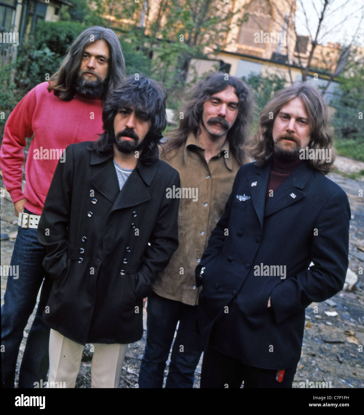 Les BYRDS groupe rock américain en 1972 Banque D'Images