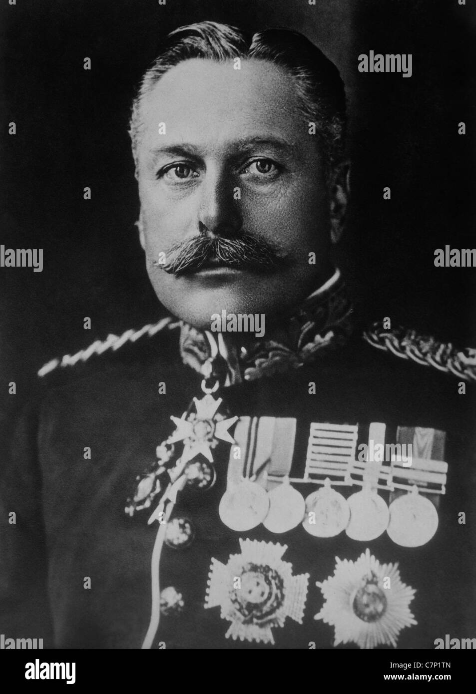 Photo de portrait vintage du chef militaire britannique Sir Douglas Haig (1861 - 1928). Banque D'Images