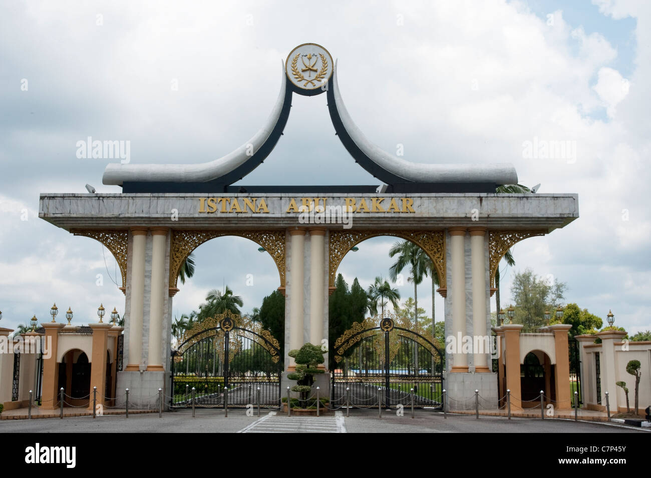 Istana Sultan Abu Bakar dans Pehang, Malaisie Banque D'Images