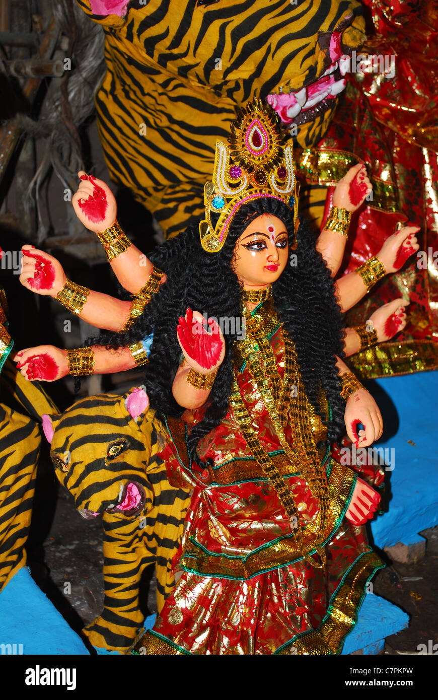 festival de Durga Banque D'Images