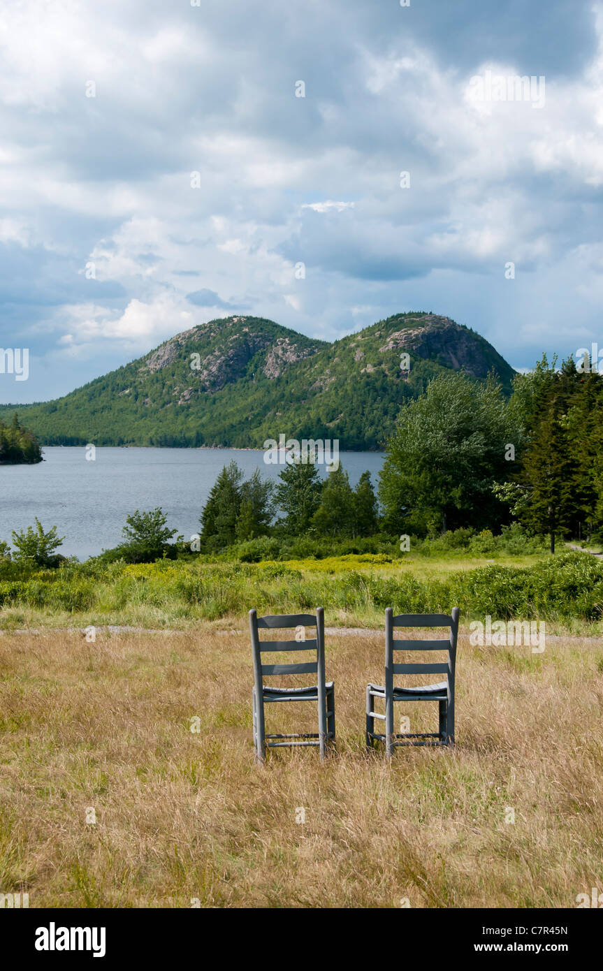 Étang de la Jordanie l'Acadia National Park Maine Banque D'Images