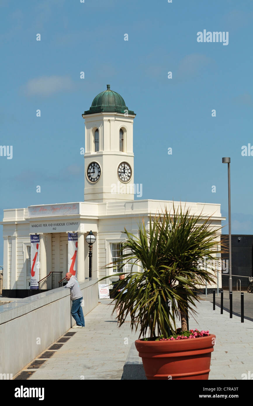 Centre d'informations touristiques de Margate, The droit House, The Stone Pier, Margate Harbour Arm, Margate,Kent, Angleterre, Royaume-Uni Banque D'Images