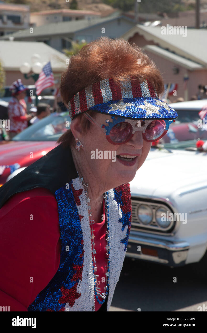 4 juillet Costume patriotique Banque D'Images