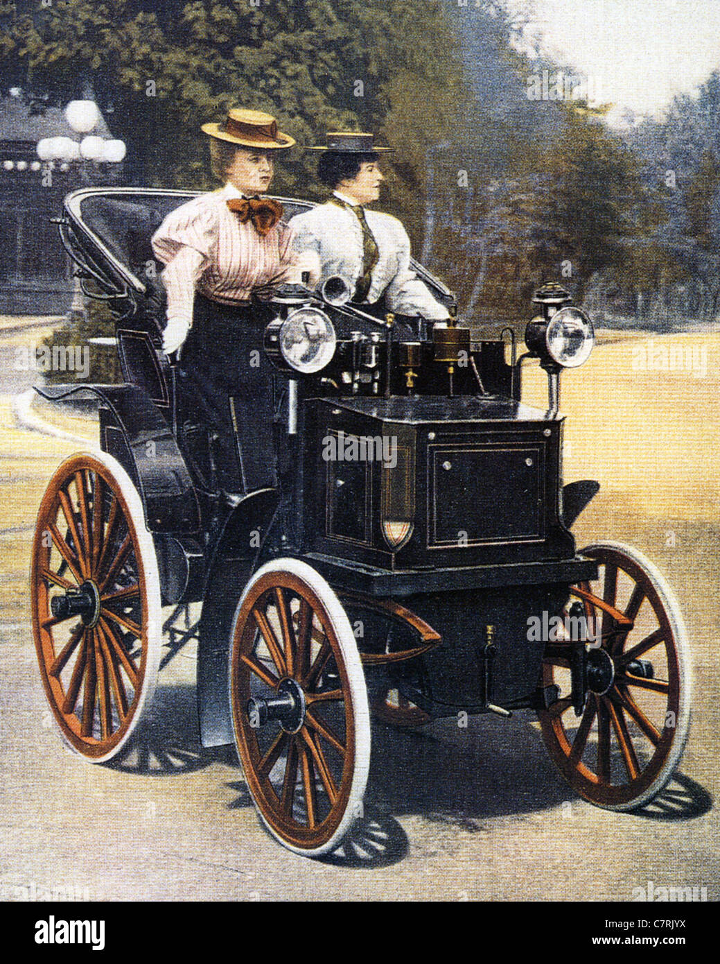 PANHARD ET LEVASSOR Daimler Motor Carriage dans 1894 Banque D'Images