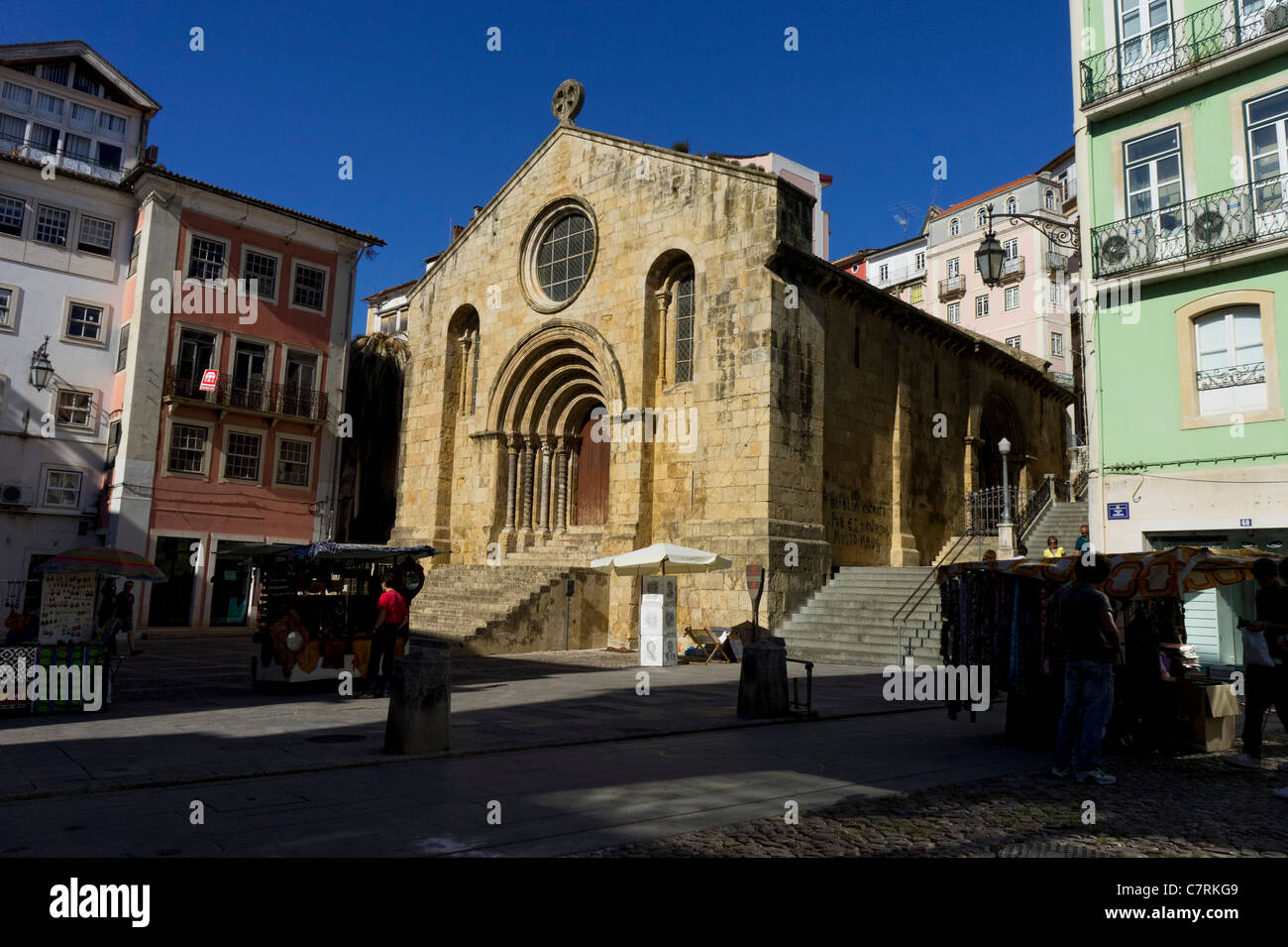 L'église São Tiago à Coimbra, Portugal Banque D'Images