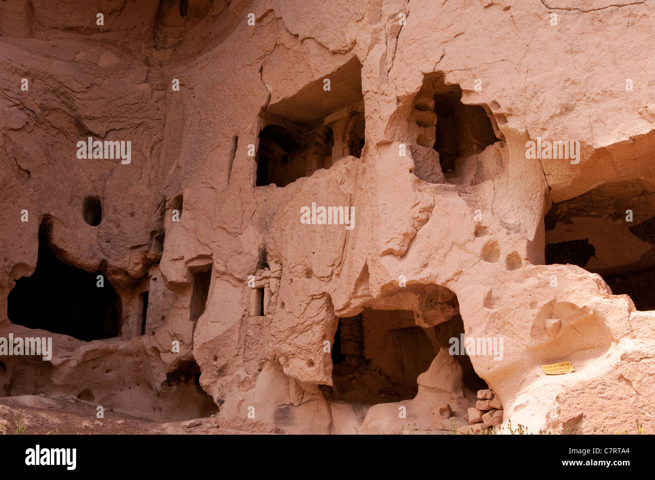 Partie d'une habitation, Zelve, Cappadoce, Turquie Banque D'Images