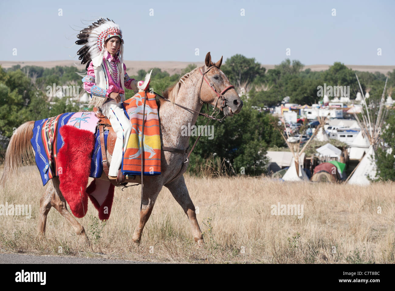 Crow Fair Native American Indian Tribe Montana-NOUS Banque D'Images