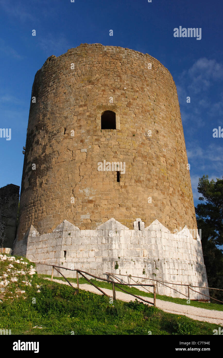 L'Italie, Campanie, Caserte, tour de Caserta Vecchia Banque D'Images