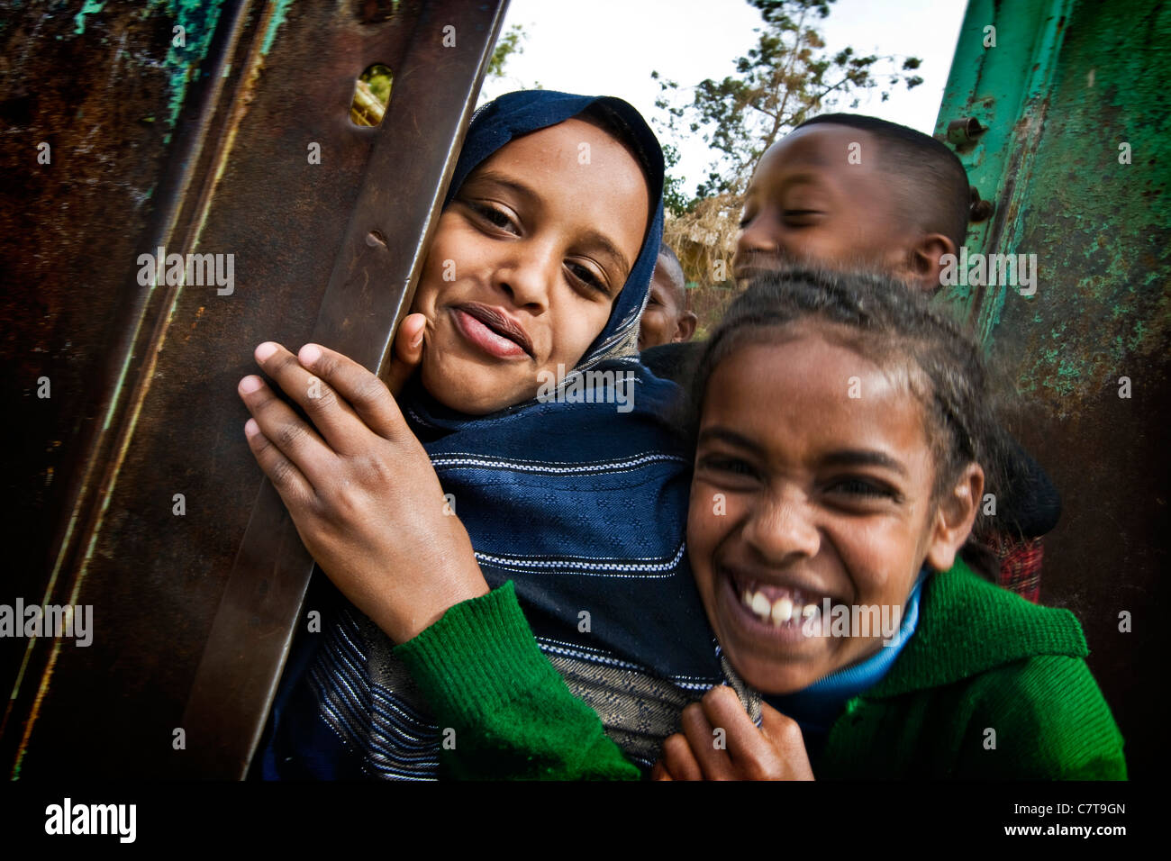 L'Afrique, Erythrée, Asmara, filles de l'école de Banque D'Images