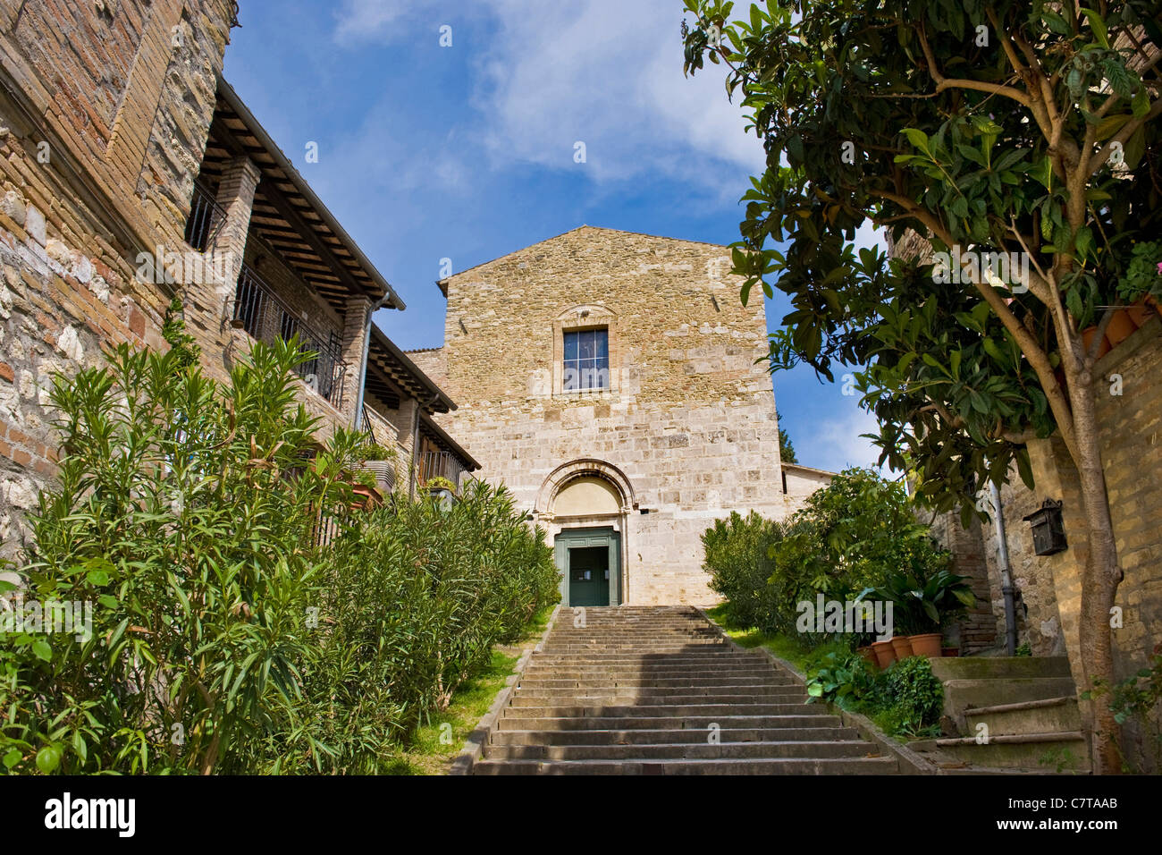 L'Italie, l'Ombrie, Orvieto, Église Banque D'Images