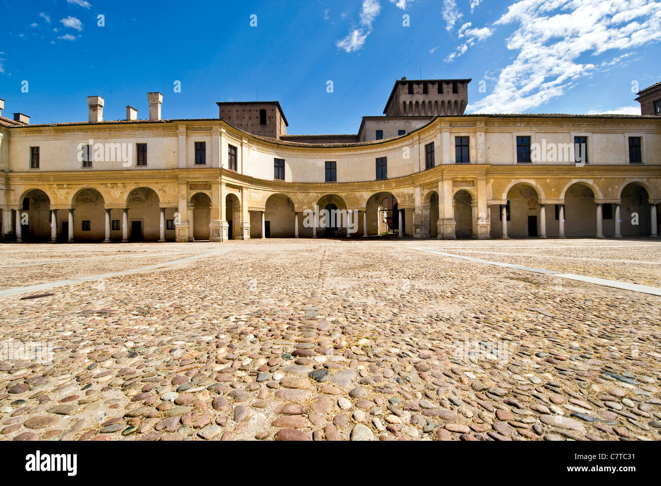 L'Italie, Lombardie, Mantova, place du Château Banque D'Images