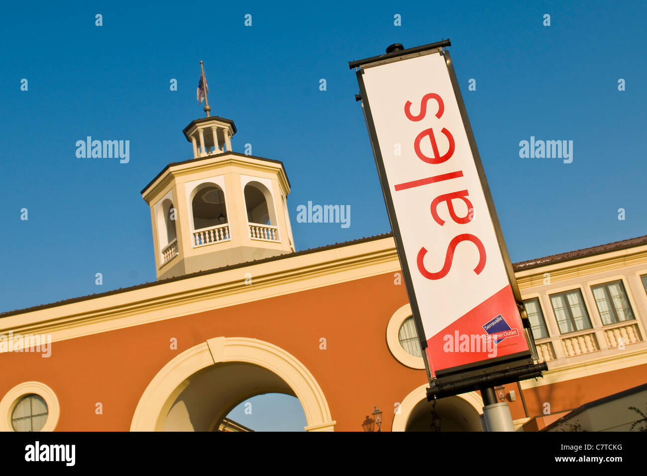 L'Italie, Piémont, Serravalle Scrivia, centre commercial Banque D'Images