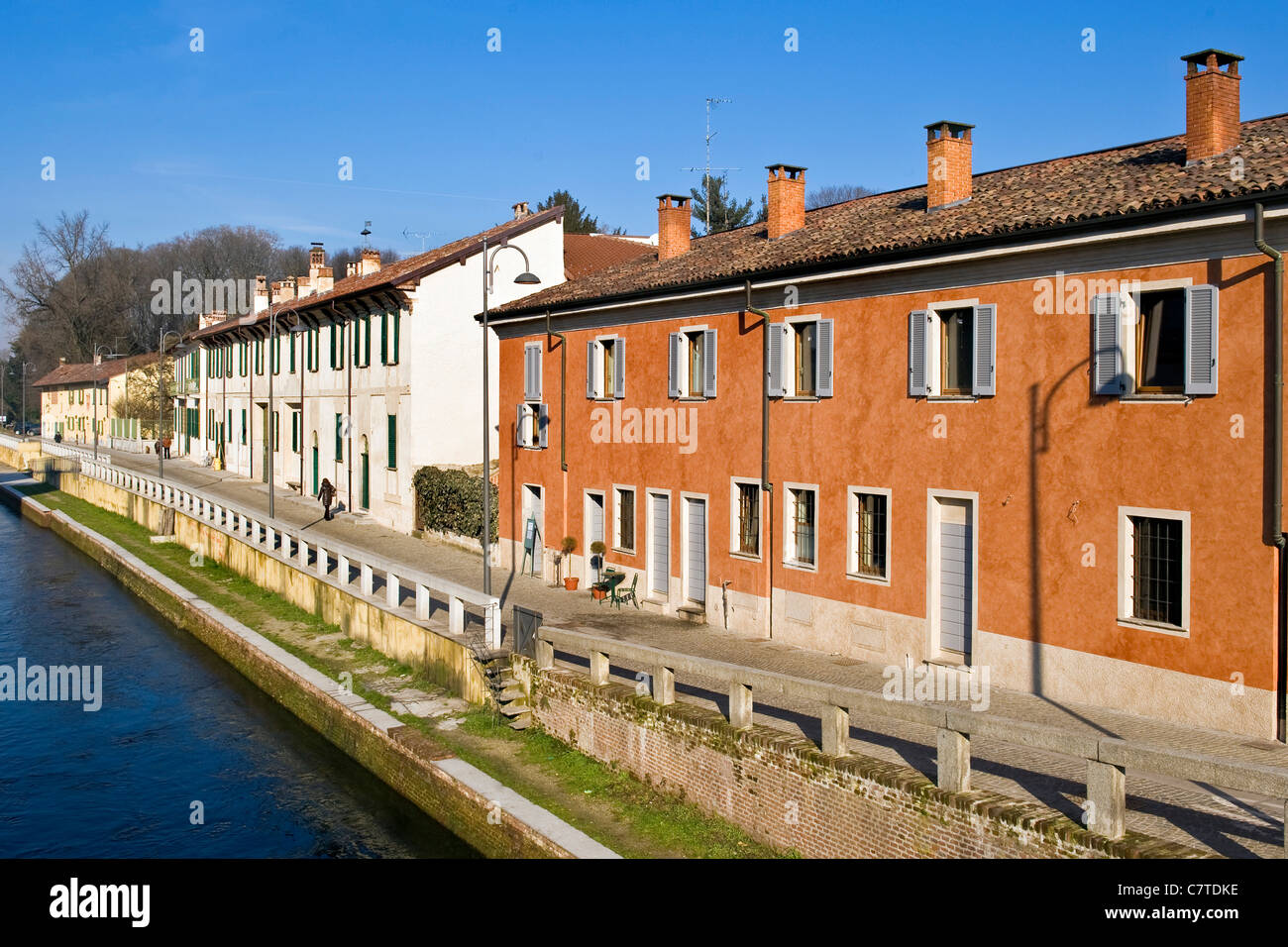 L'Italie, Lombardie, Robecco sul Naviglio Banque D'Images