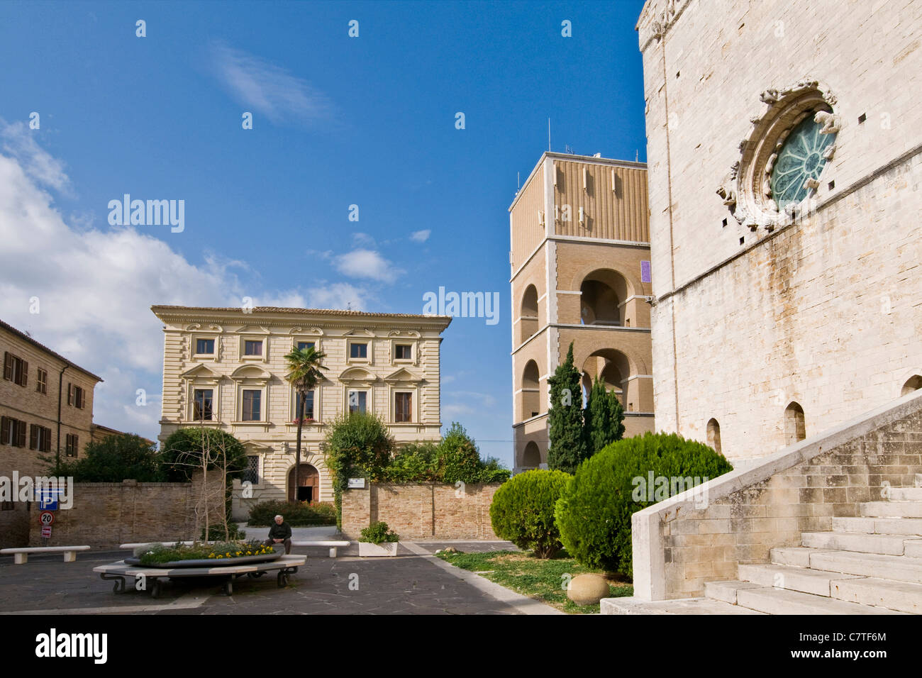 L'Italie, Marches, Osimo, Palazzo Fiorenzi Banque D'Images