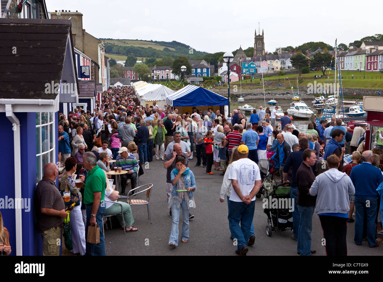 Festival des fruits de mer de la Baie de Cardigan Aberaeron West Wales UK Banque D'Images