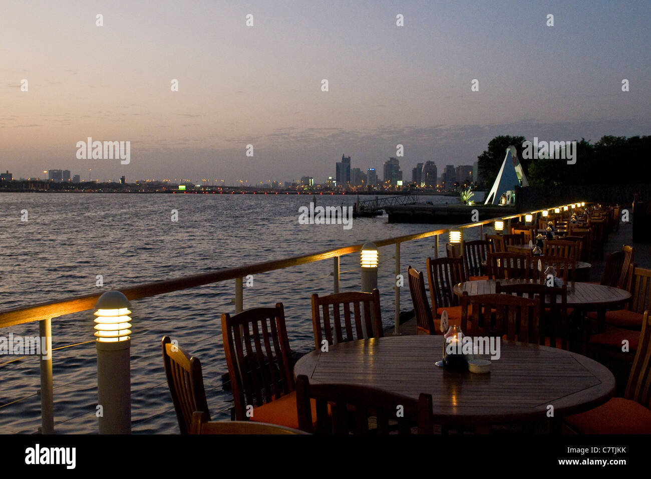 Le Dubai Creek Golf & Yacht Club, DUBAÏ, ÉMIRATS ARABES UNIS Banque D'Images