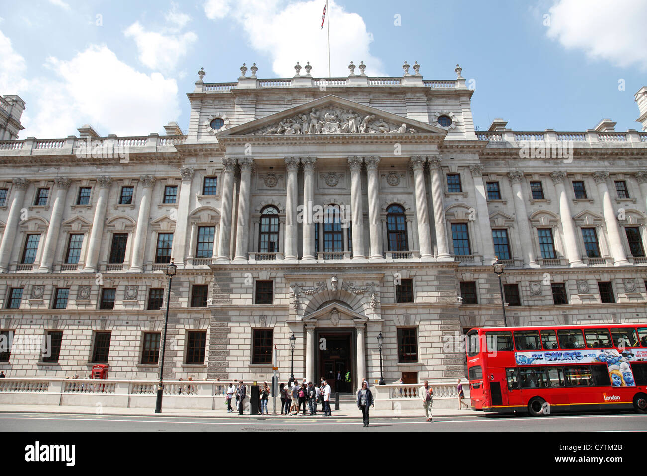 H M trésor, Whitehall, Westminster, Londres, Angleterre, Royaume-Uni Banque D'Images