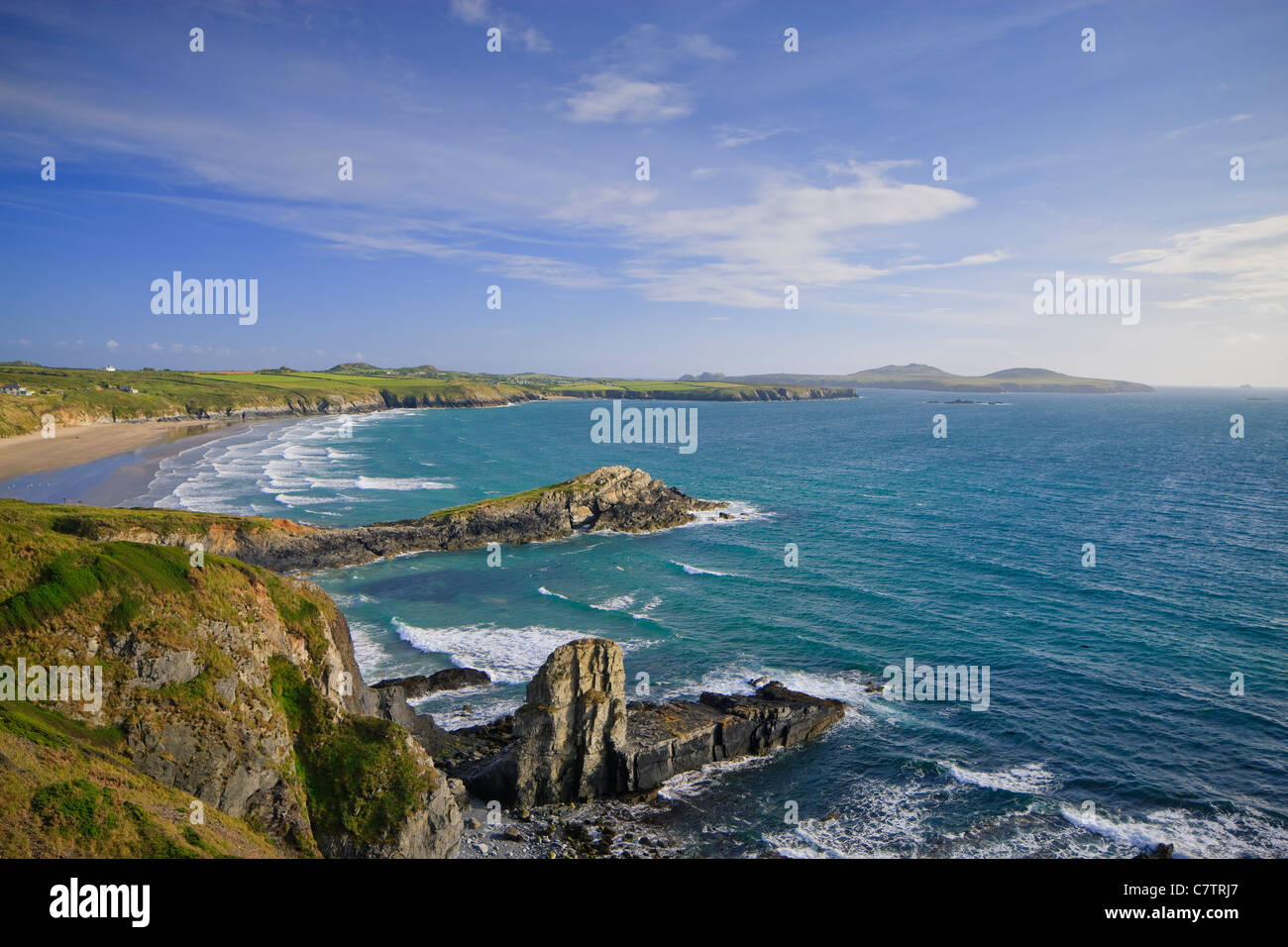 Whitesands Bay St Davids, Pembrokeshire Wales Banque D'Images