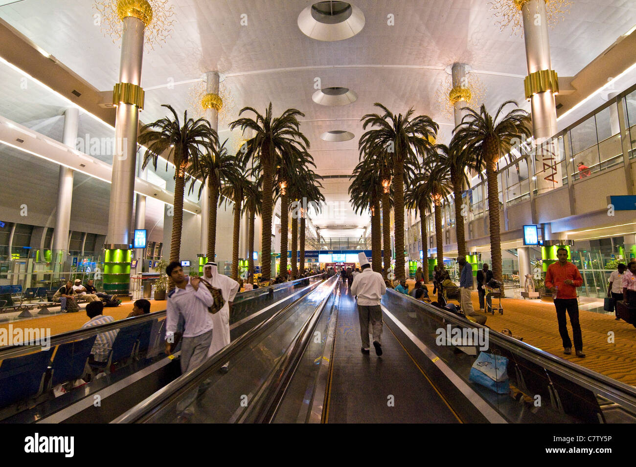 L'Aéroport International de DUBAÏ, ÉMIRATS ARABES UNIS Banque D'Images