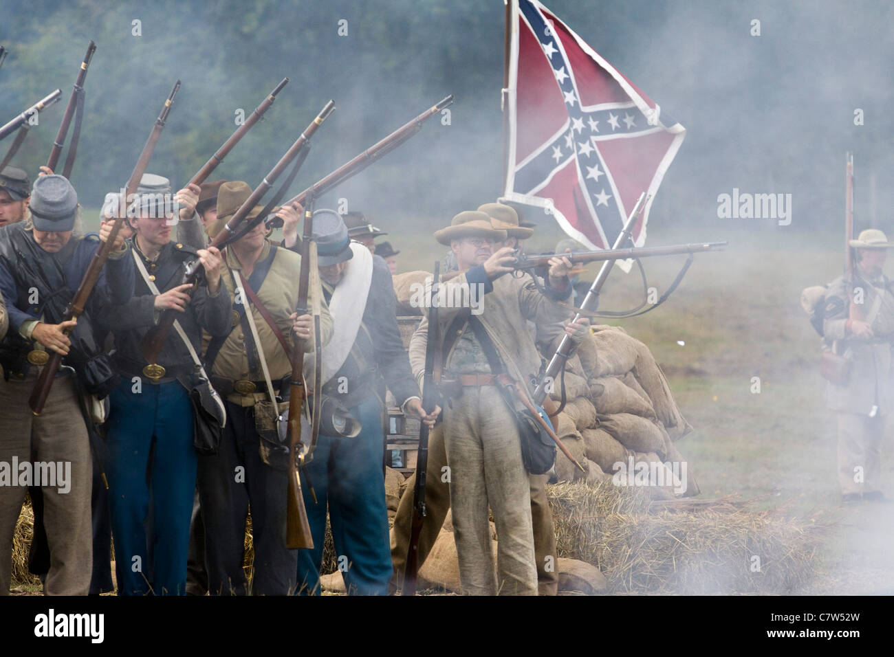 Reconstitution de la guerre civile américaine Banque D'Images
