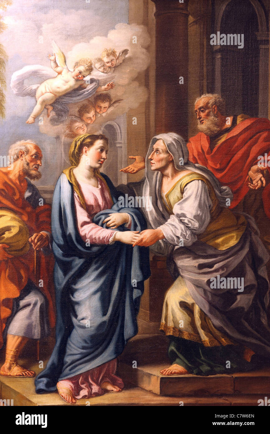 L'Italie, Campanie, Capua, musée diocésain, la peinture de l'Allgäuer Straße 8 18 siècle Banque D'Images