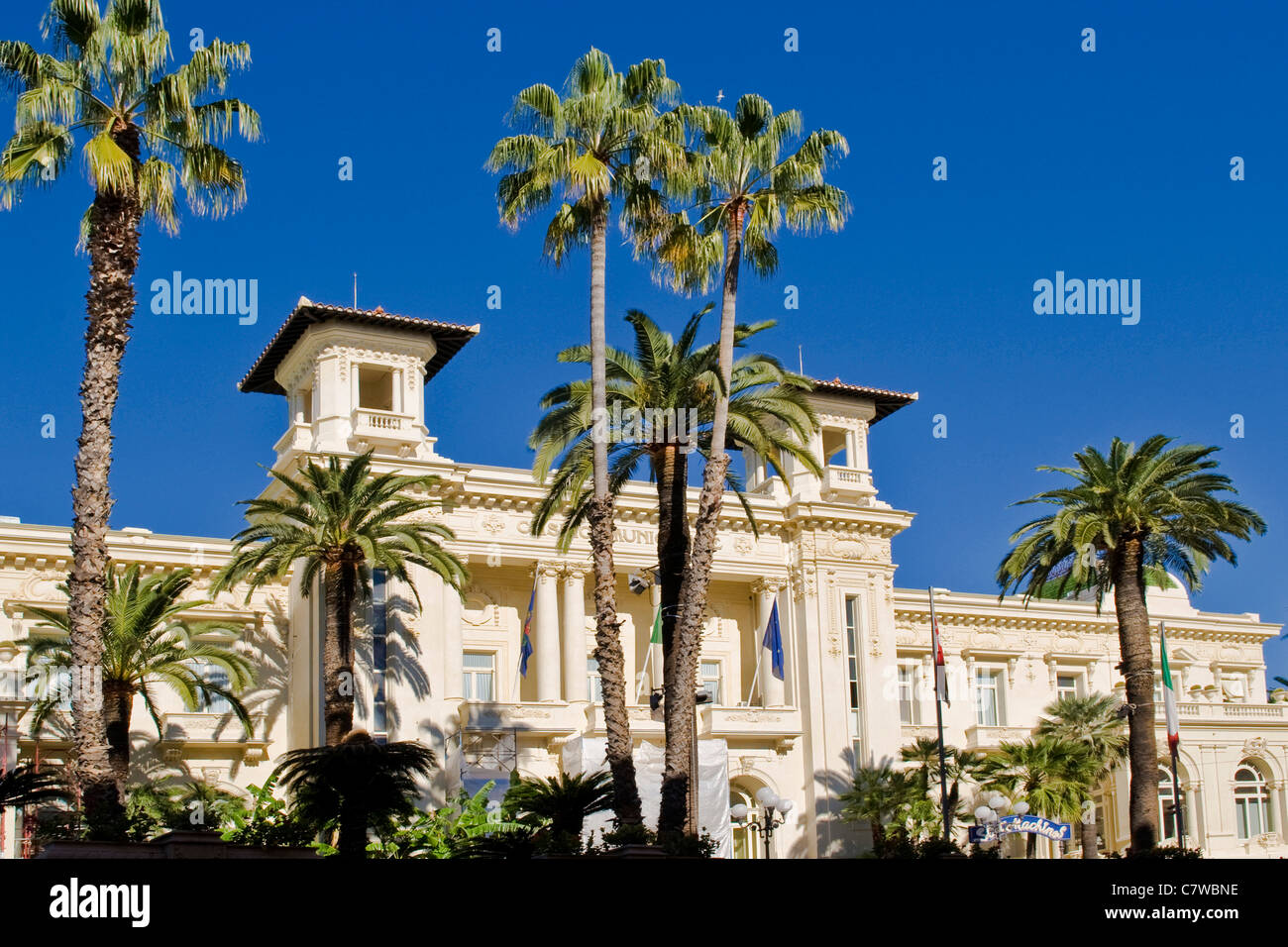 L'Italie, Ligurie, Sanremo, le Casino Banque D'Images