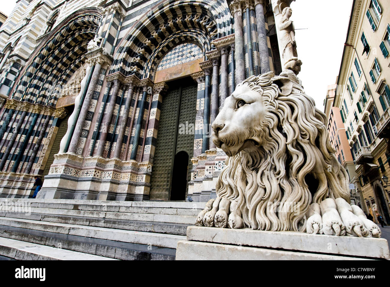 L'Italie, Ligurie, Gênes, San Lorenzo Cathedral Banque D'Images