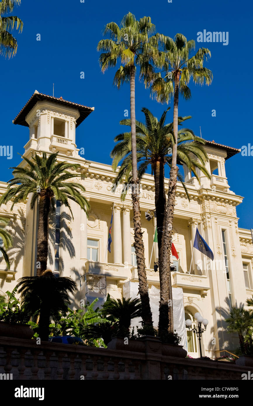 L'Italie, Ligurie, Sanremo, le Casino Banque D'Images