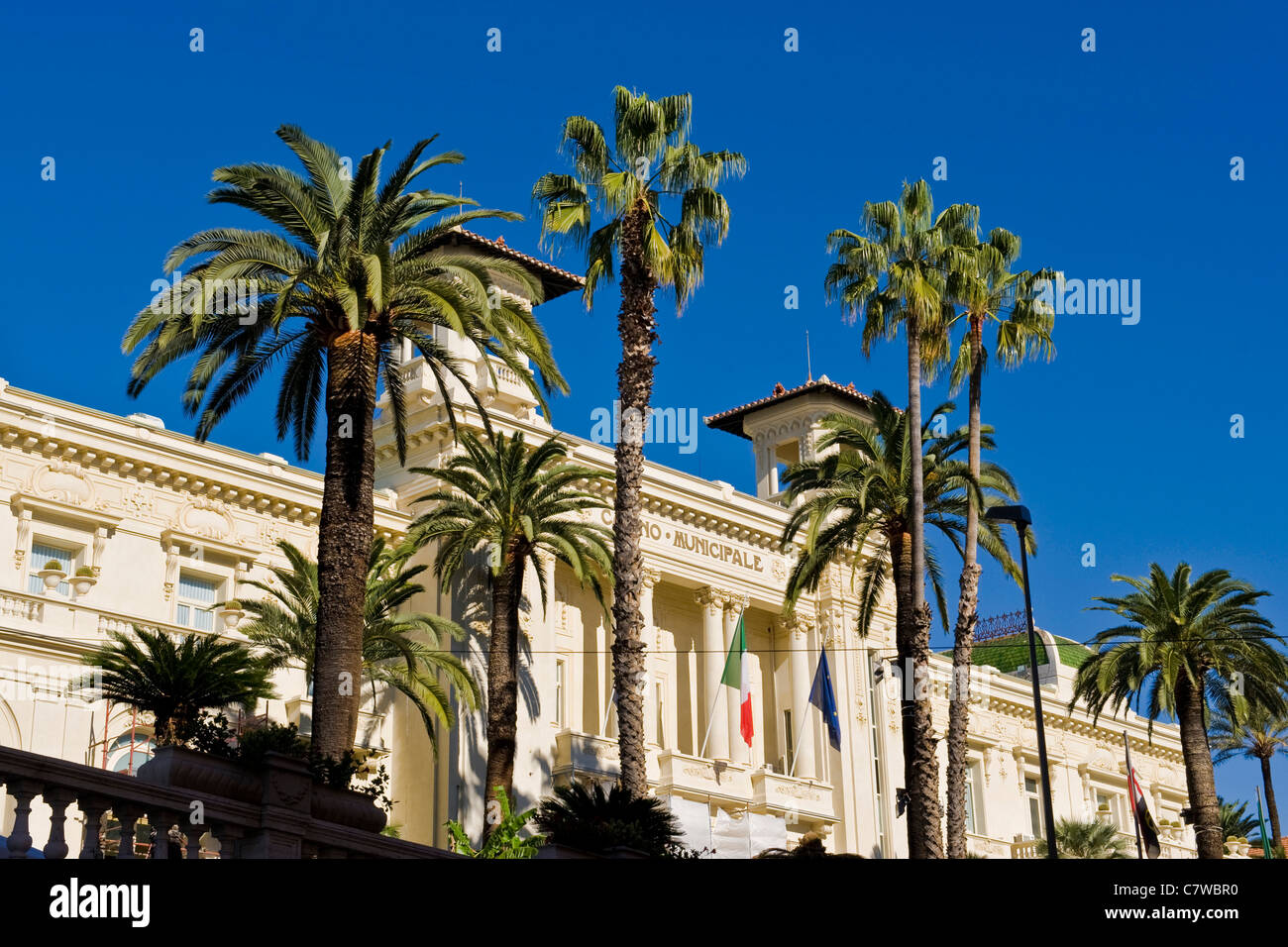 L'Italie, Ligurie, Sanremo, le Casino Banque D'Images