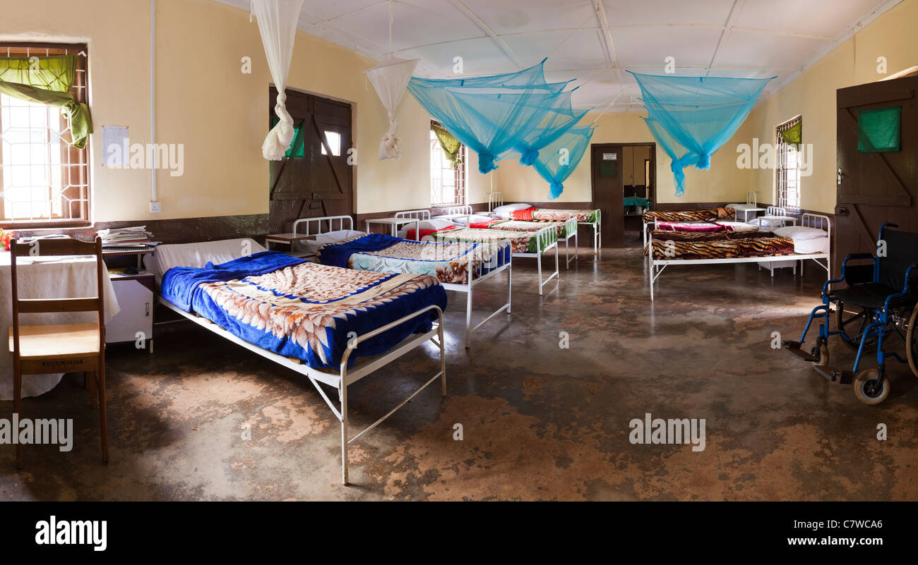 Chambres dans un centre de santé, Moshi, Tanzanie, Rauya Banque D'Images