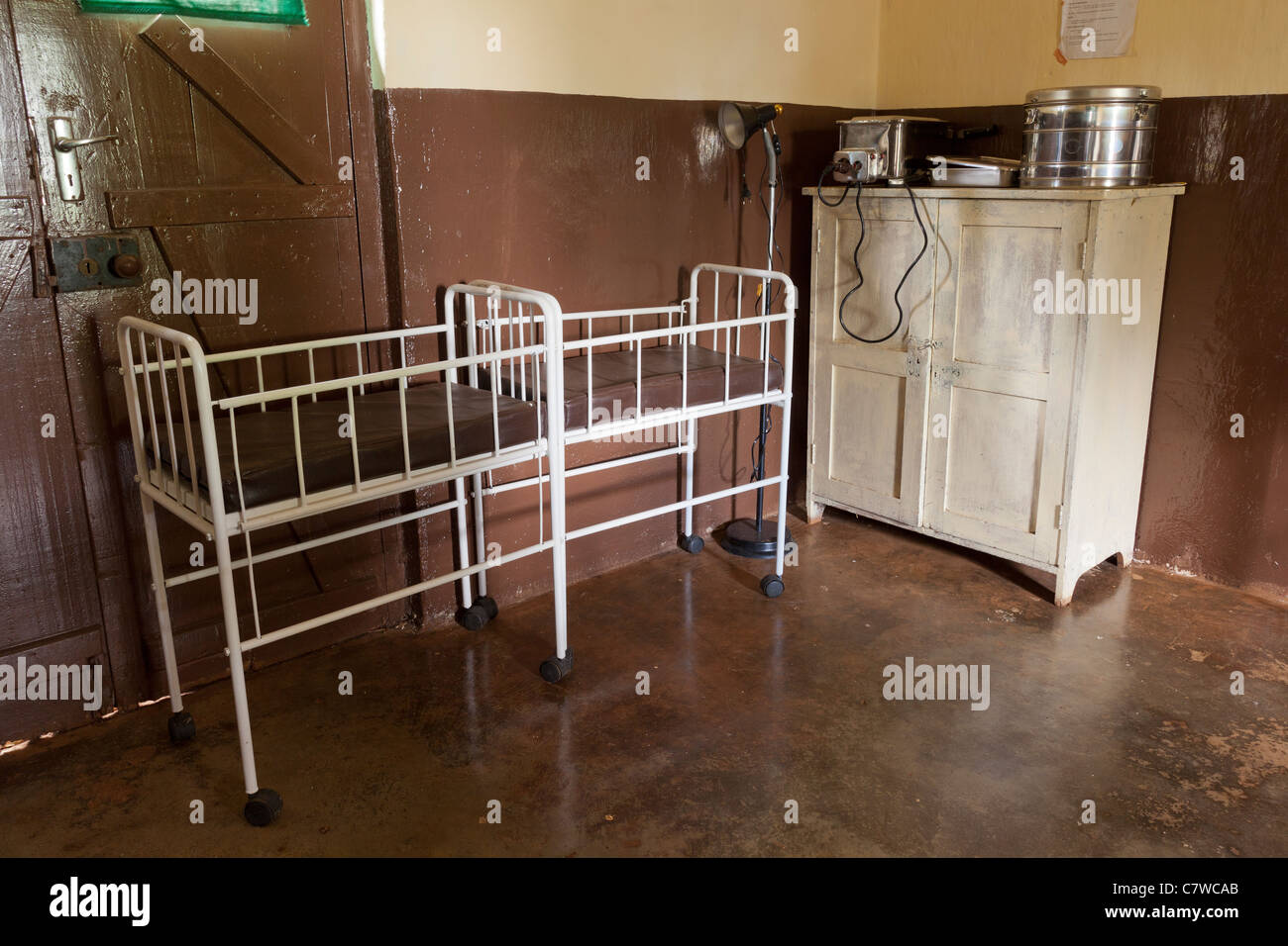 Des lits d'enfants nouveau-nés à l'Mwika Msae Health Centre, Moshi, Tanzanie Banque D'Images
