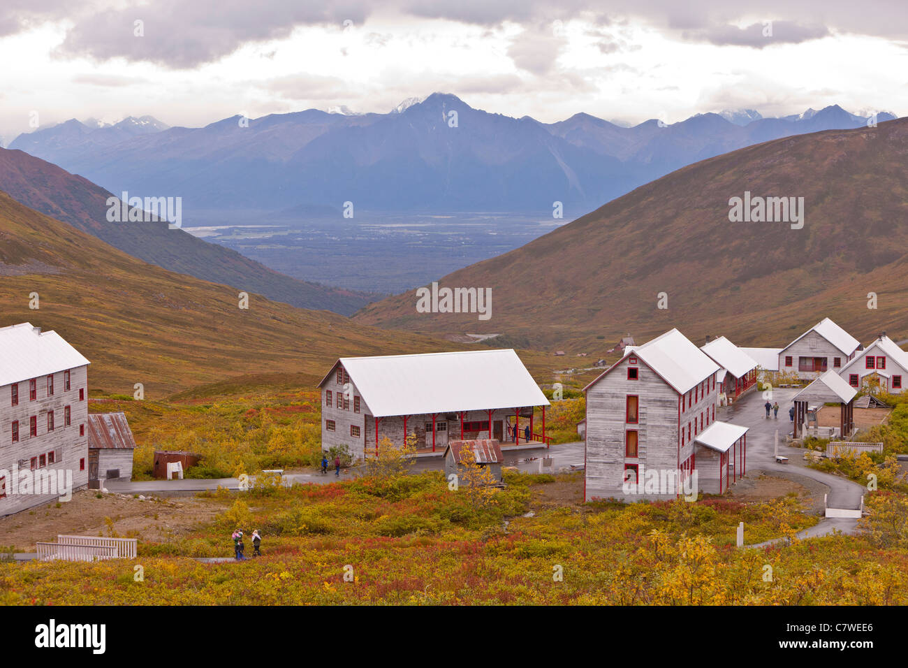 HATCHER PASS, Alaska, USA - Indépendance Mine State Historical Park. Banque D'Images