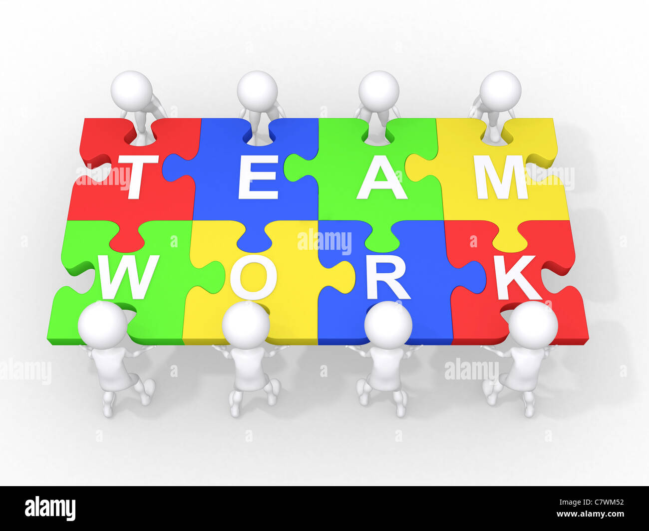 Concept d'équipe, le leadership, la coopération,... Banque D'Images