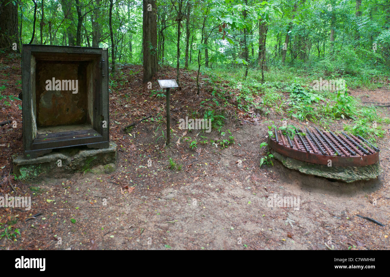 Le Mississippi, le Natchez Trace Parkway, Rocky Springs Village Banque D'Images