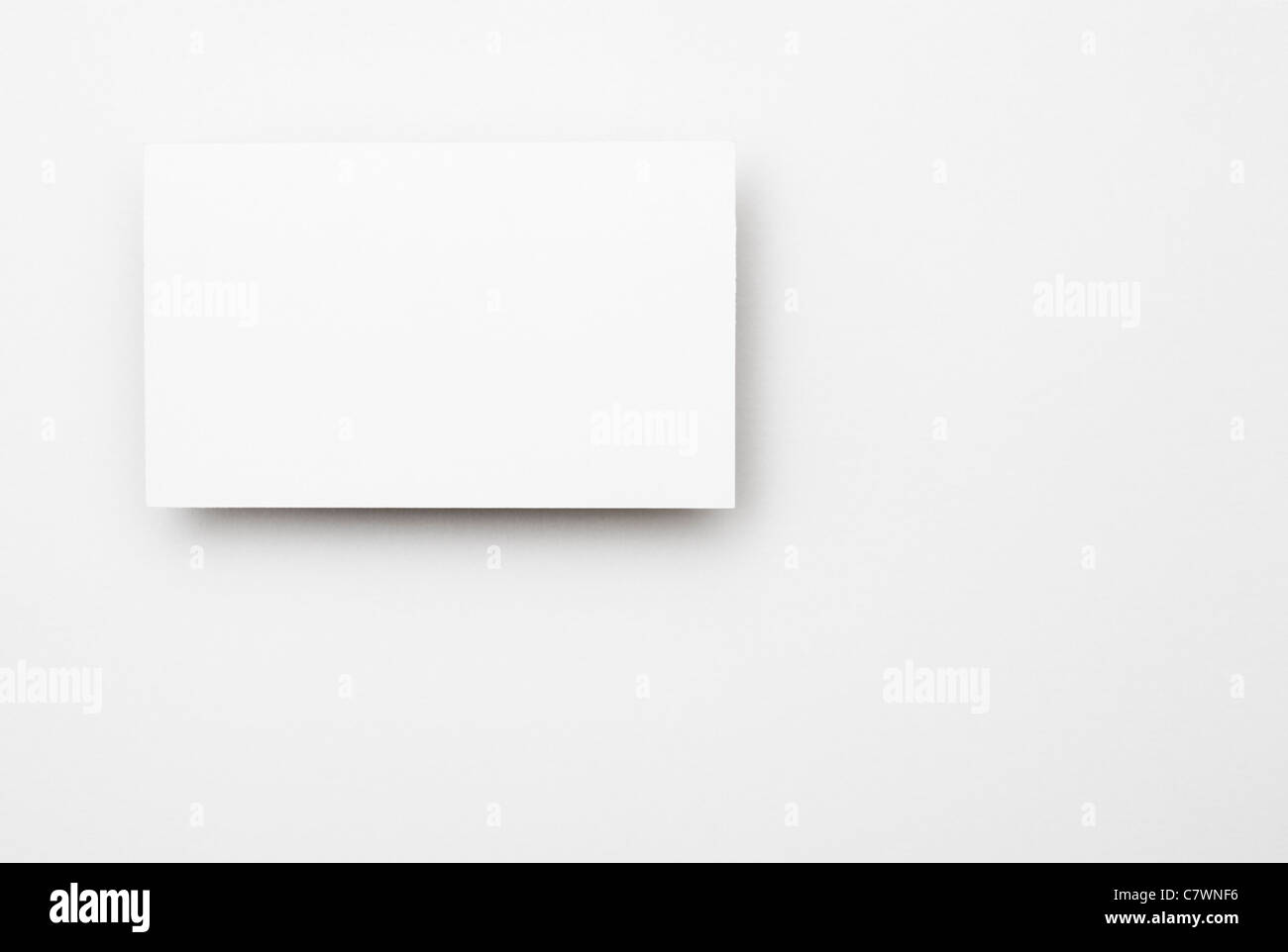 Blank business card. Banque D'Images
