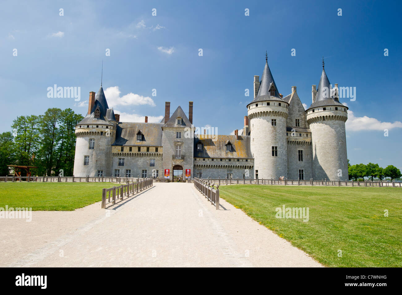 Chateau de Sully-sur-Loire, le plus beau château en vallée de la Loire. Banque D'Images