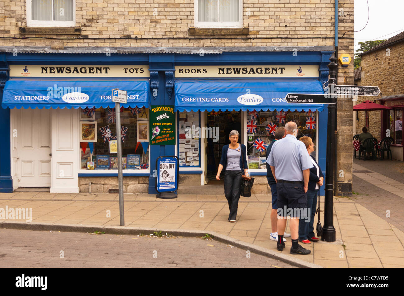 Marchand Towlers à Leyburn dans Yorkshire du Nord, en Angleterre, Grande-Bretagne, Royaume-Uni Banque D'Images