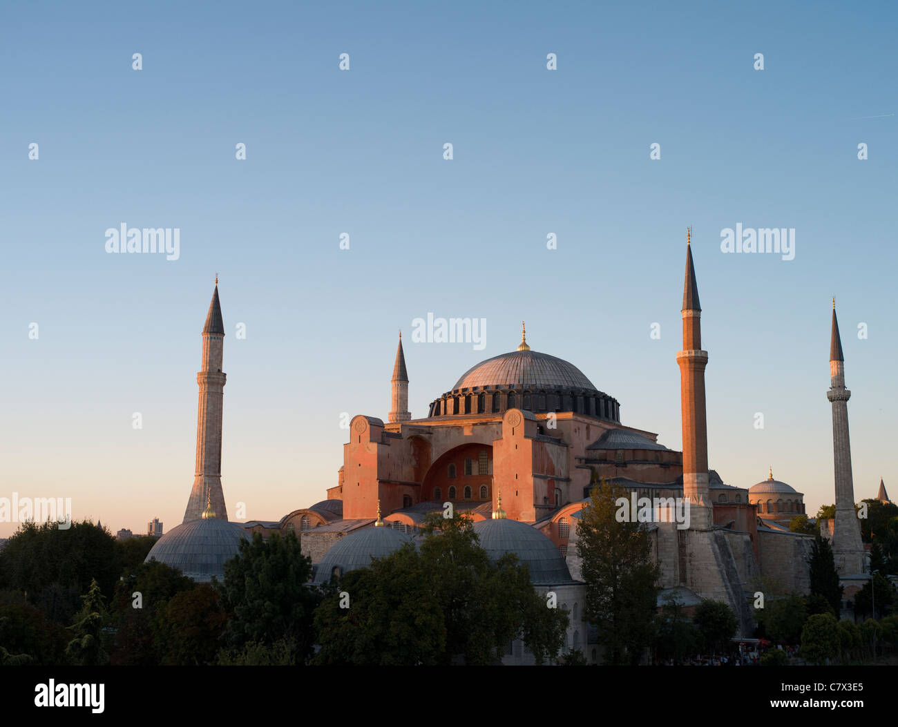 Sainte-sophie (Aya Sofia ) musée maintenant mosquée à Istanbul Turquie Banque D'Images