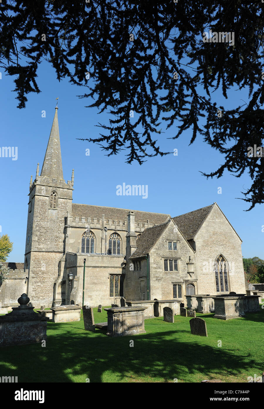 L'église paroissiale de Lacock dans le Wiltshire England Uk Banque D'Images