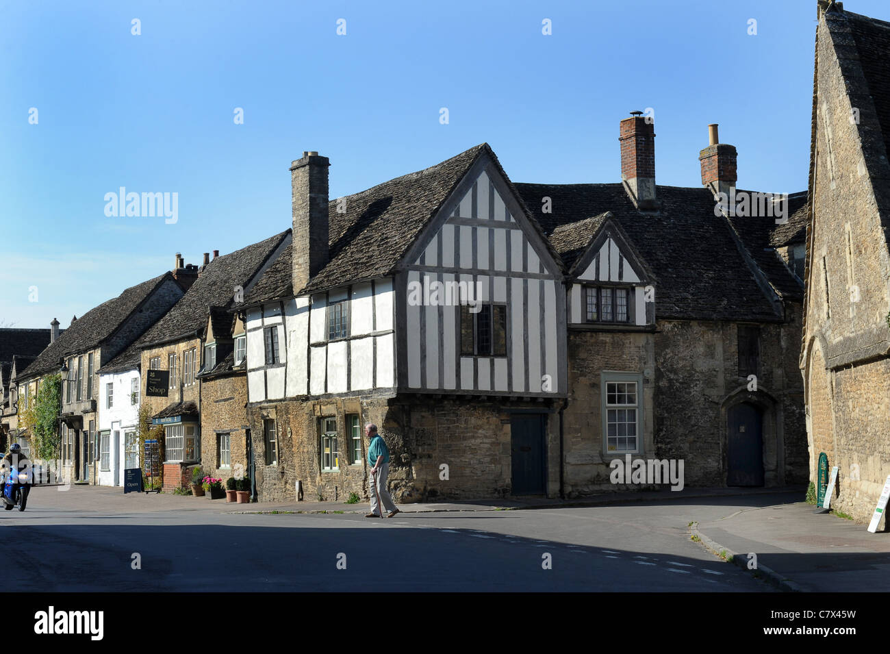 Le Village De Lacock Wiltshire Uk Lacock Village Banque D'Images