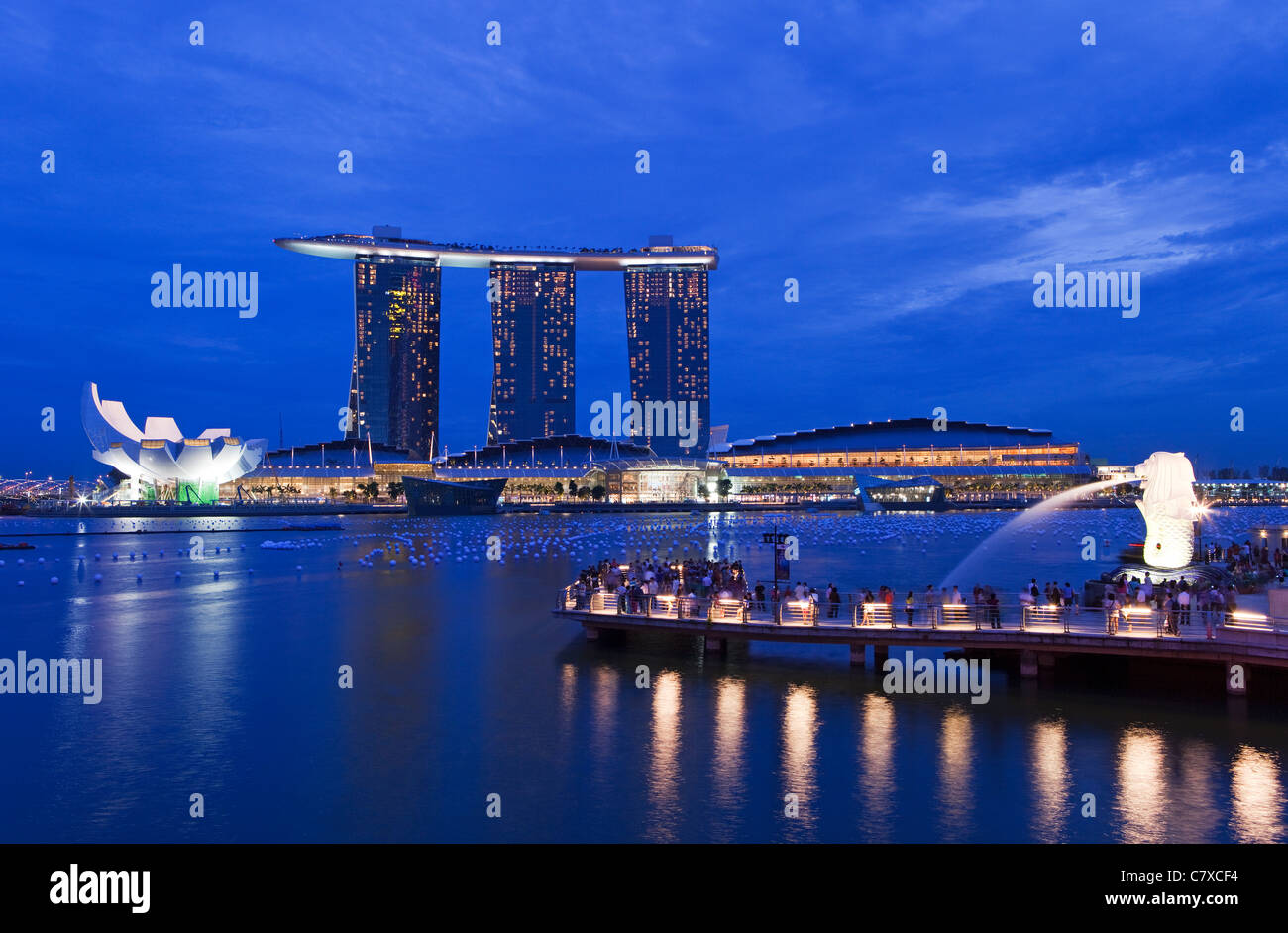 Marina Bay, Singapour Banque D'Images