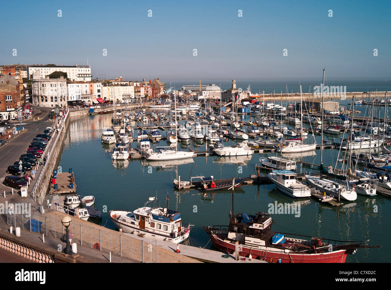 Le port et marina de Ramsgate Kent UK Banque D'Images