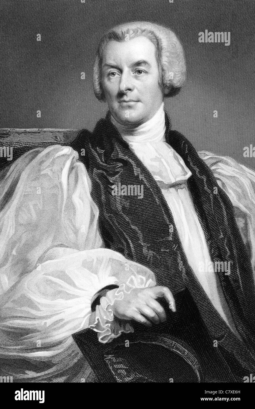 Lord George Murray (1761 -1803) sur gravure de 1837. Clerc anglican. Banque D'Images