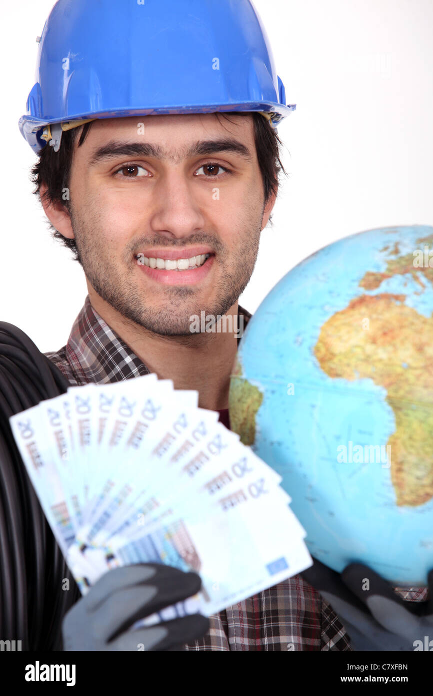 Le monde est à moi Banque D'Images