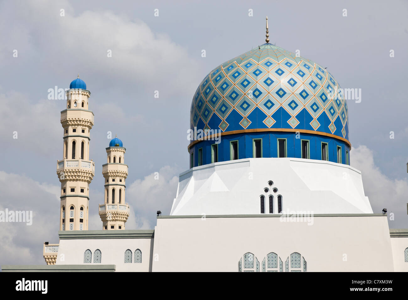 Mosquée de la ville, Kota Kinabalu, Sabah, Bornéo Malaisien Banque D'Images